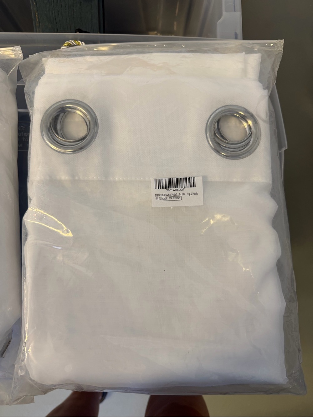 White Grommet Curtain Panel - Pair (6 pair available)